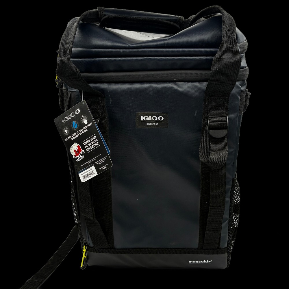 Igloo MaxCold+ Ascent 24-Can Cooler Backpack - Leak-Resistant, Padded Straps